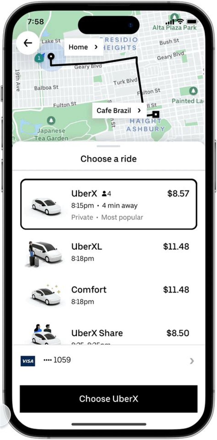 What is an uber trip code?