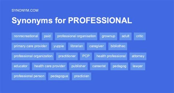 What is another word for professional?