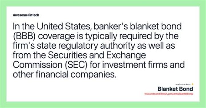 What is blanket bond insurance?