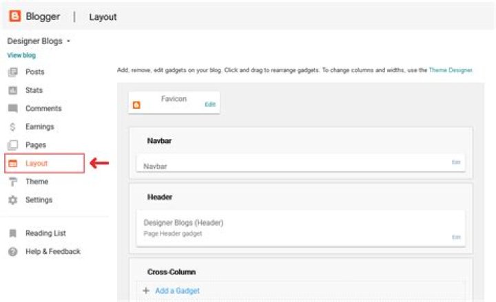 What is Blogger navbar?
