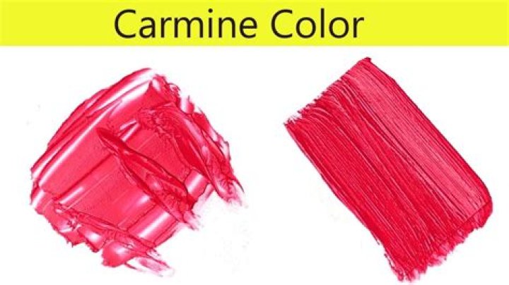 What is carmine used for in cosmetics?