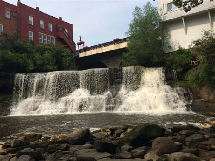 What is Chagrin Falls known for?