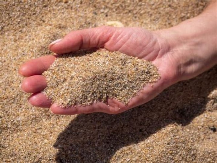 What is coarse sand made of?