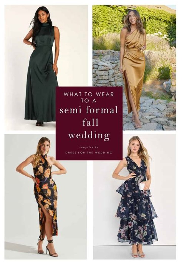 What is considered semi formal for a wedding?