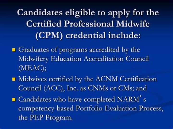 What is CPM midwife?