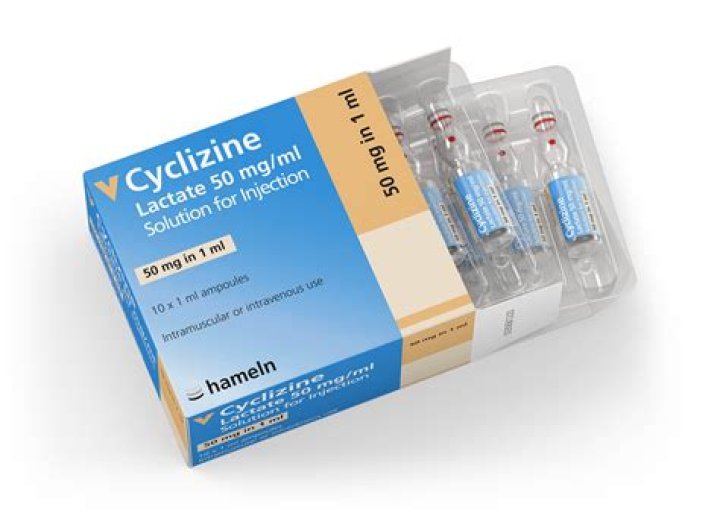 What is Cyclizine injection used for?