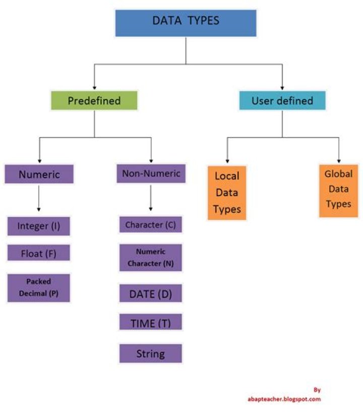 What is data type P in ABAP?