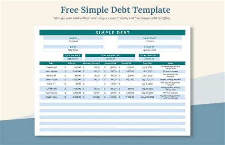 What is debt sheet?