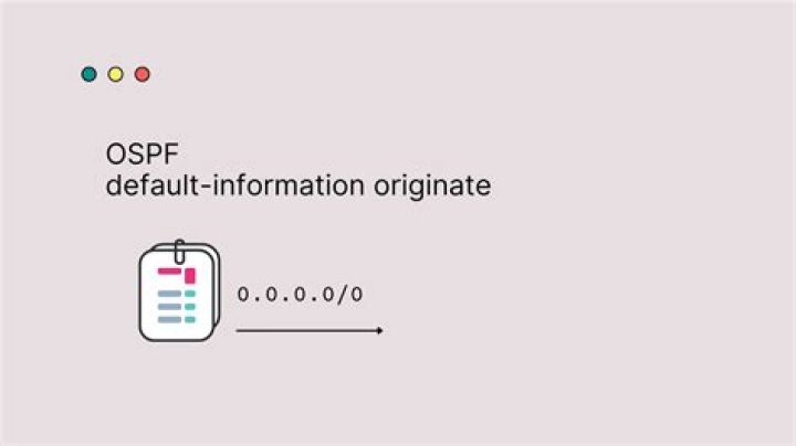 What is default information originate OSPF?