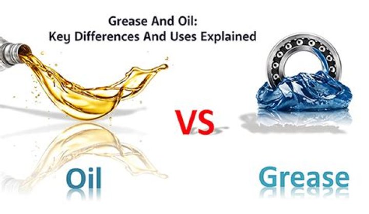 What is difference between grease and oil?