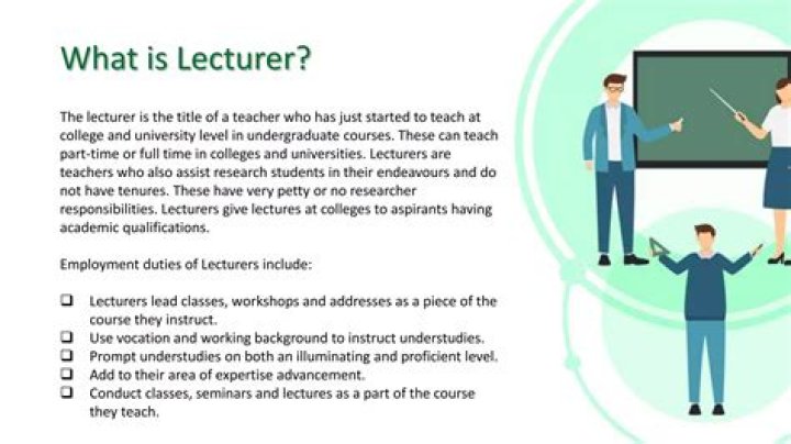 What is difference between lecturer and instructor?