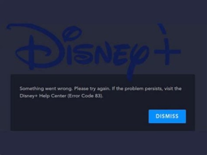 What is Disney Error Code 83?