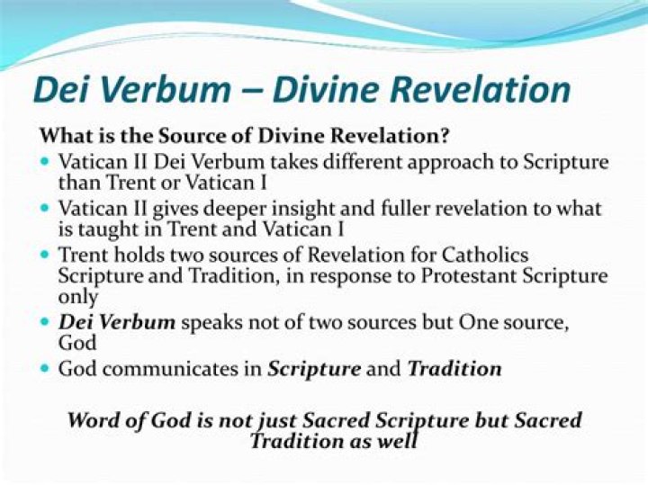 What is divine revelation according to Dei Verbum?