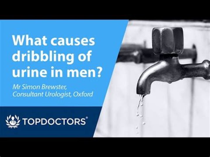 What is dribbling of urine?