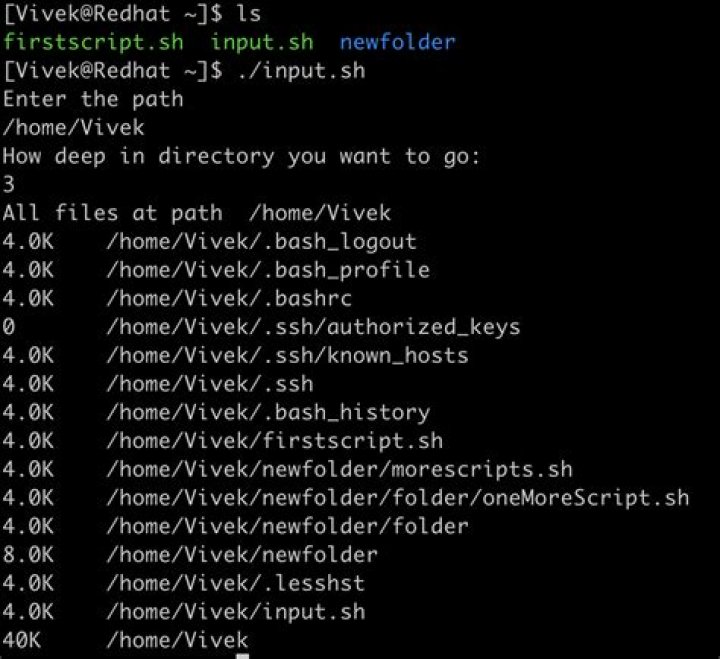 What is DU in bash?