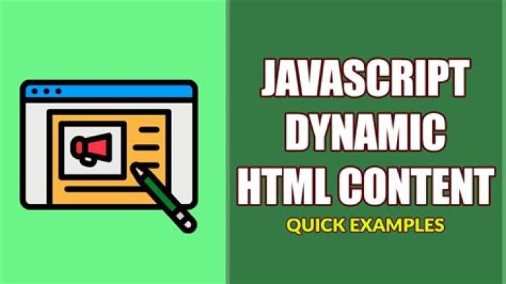 What is dynamic content in HTML?