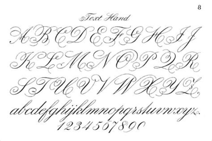 What is fancy cursive called?