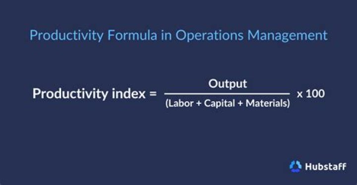 What is formula for productivity?