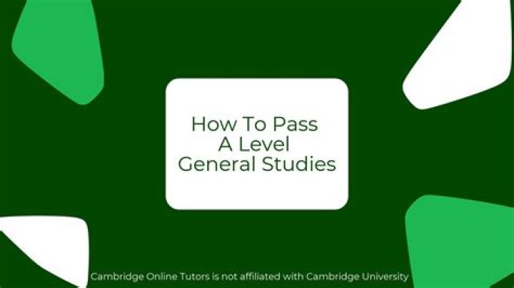 What is General Studies A level?