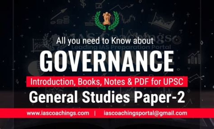 What is governance in UPSC?