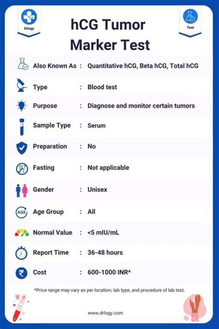 What is hCG tumor marker?