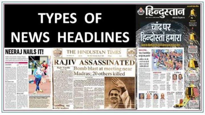 What is headline and its types?