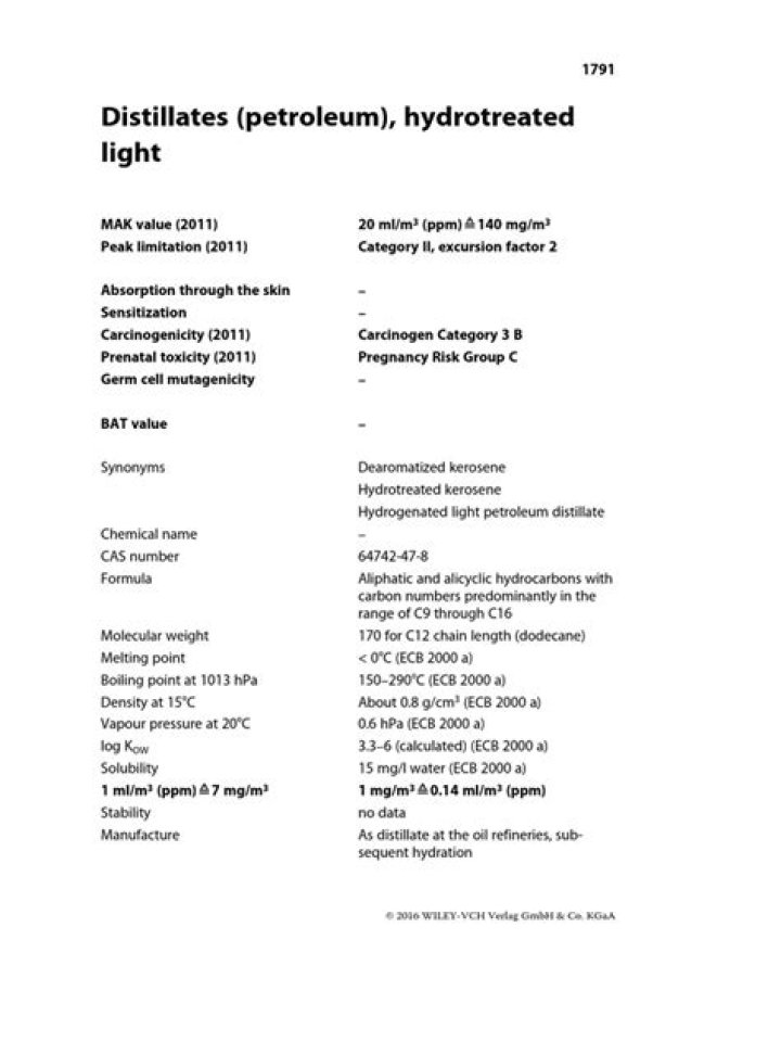 What is hydrotreated light distillate?