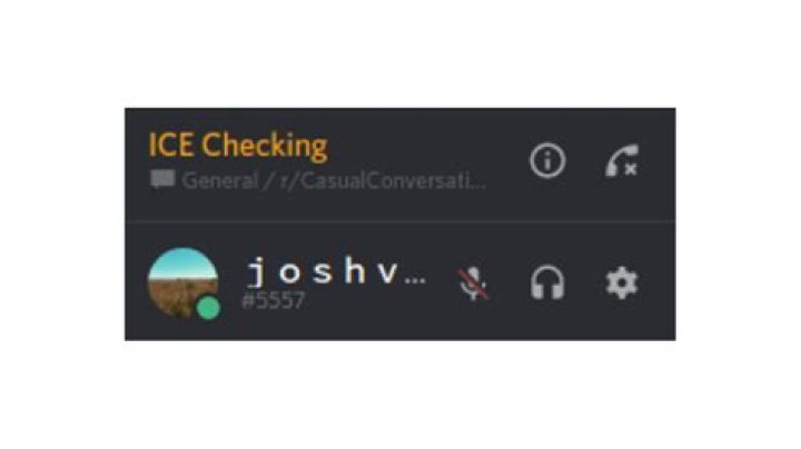 What is ice checking discord?