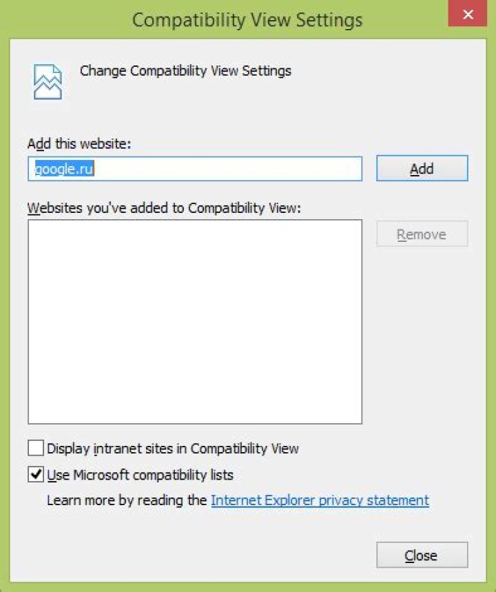 What is IE11 compatibility view?