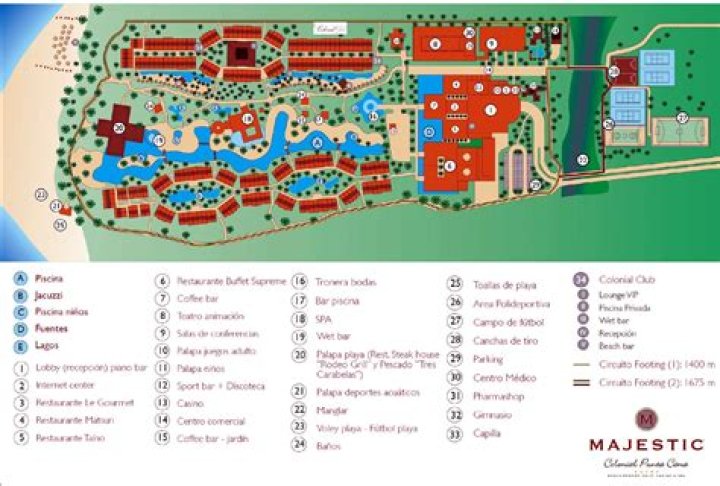 What is included at Majestic Colonial Punta Cana?
