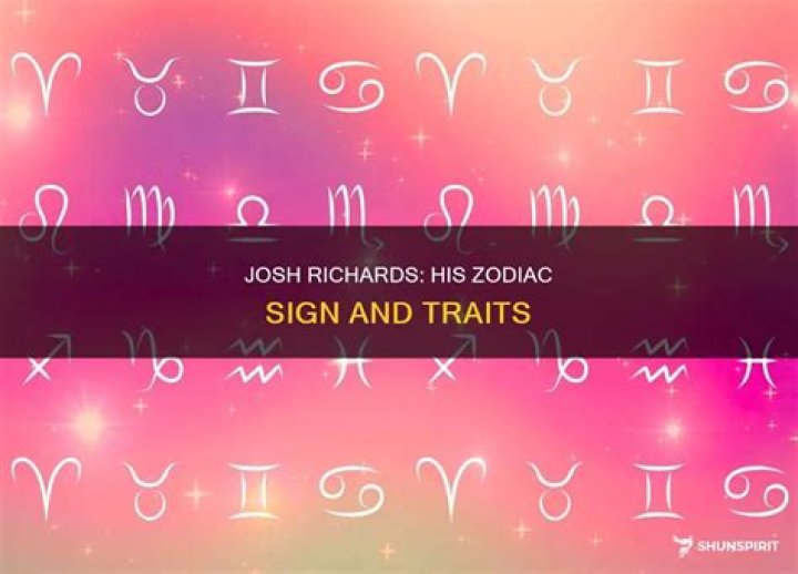 What is Josh Richards Tiktok zodiac sign?