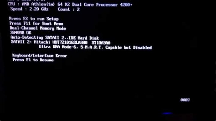 What is keyboard interface error?