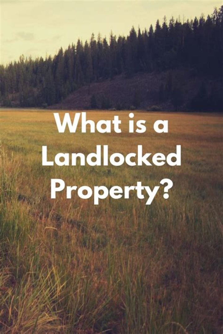 What is landlocked land worth?