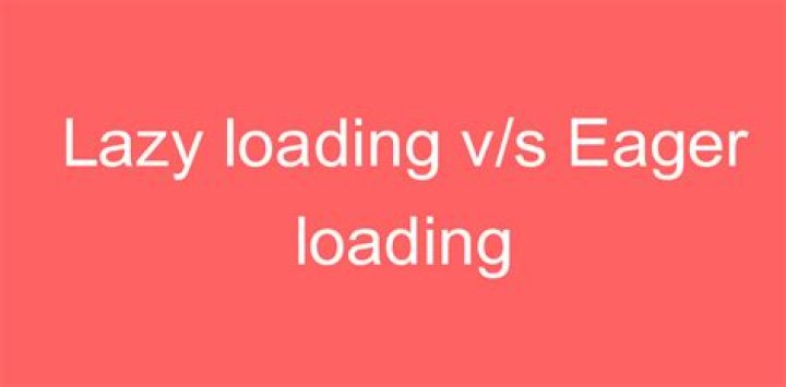 What is lazy loading and eager loading in Java?