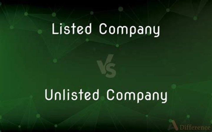 What is listed and unlisted companies?