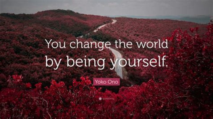 What is meant by being yourself?