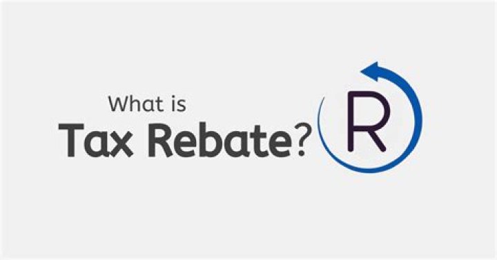 What is meant by tax rebate?