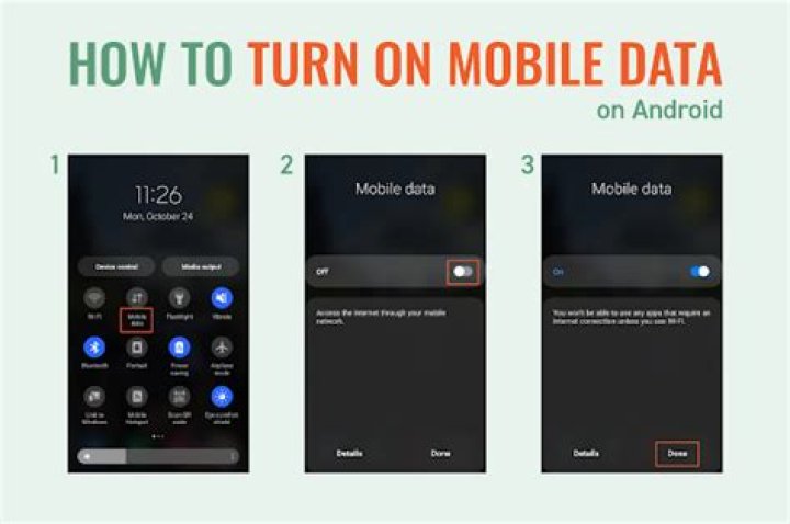 What is Mobile Data setting in Android?