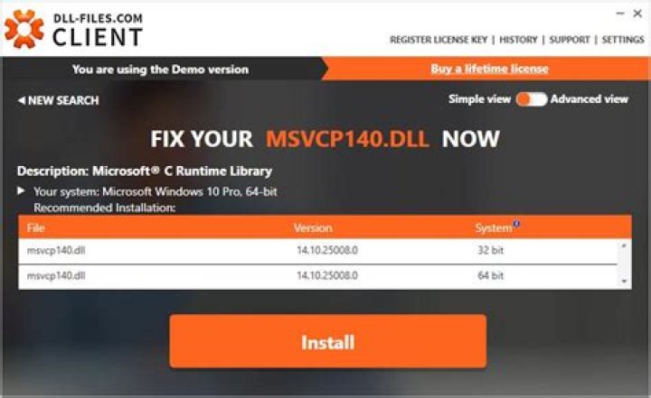 What is msvcp140_1 DLL?