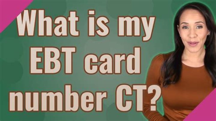 What is my EBT card number CT?