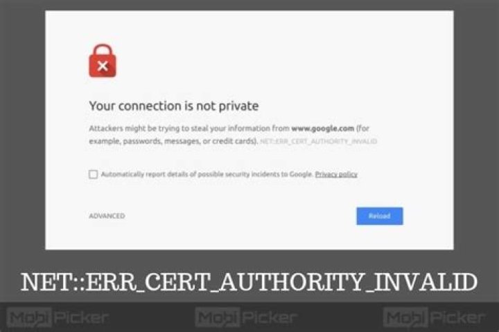 What is Net :: Err_cert_authority_invalid?