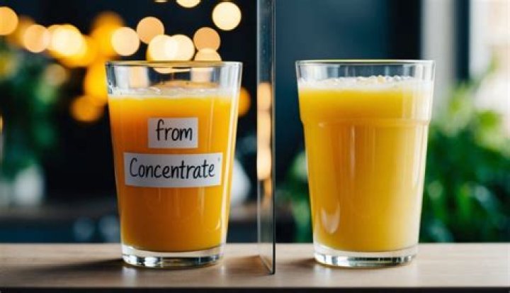 What is non concentrated orange juice?