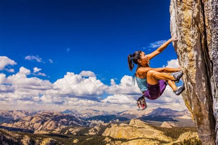 What is outdoor rock climbing called?