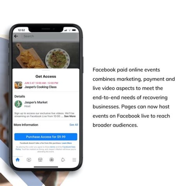 What is paid online events Facebook?