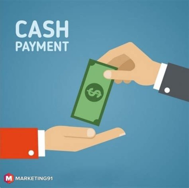What is payment by cash?