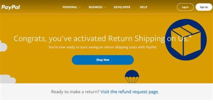 What is PayPal return shipping on us?