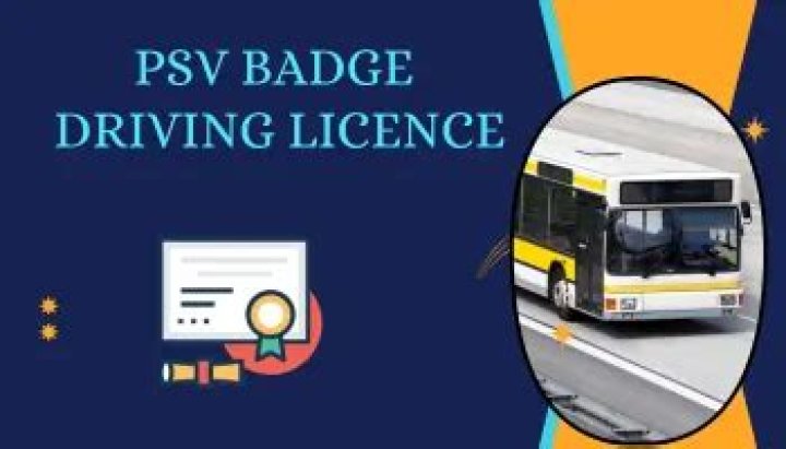 What is PSV badge in driving Licence?