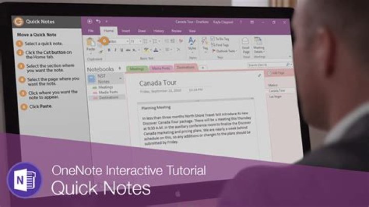What is quick notes in OneNote?