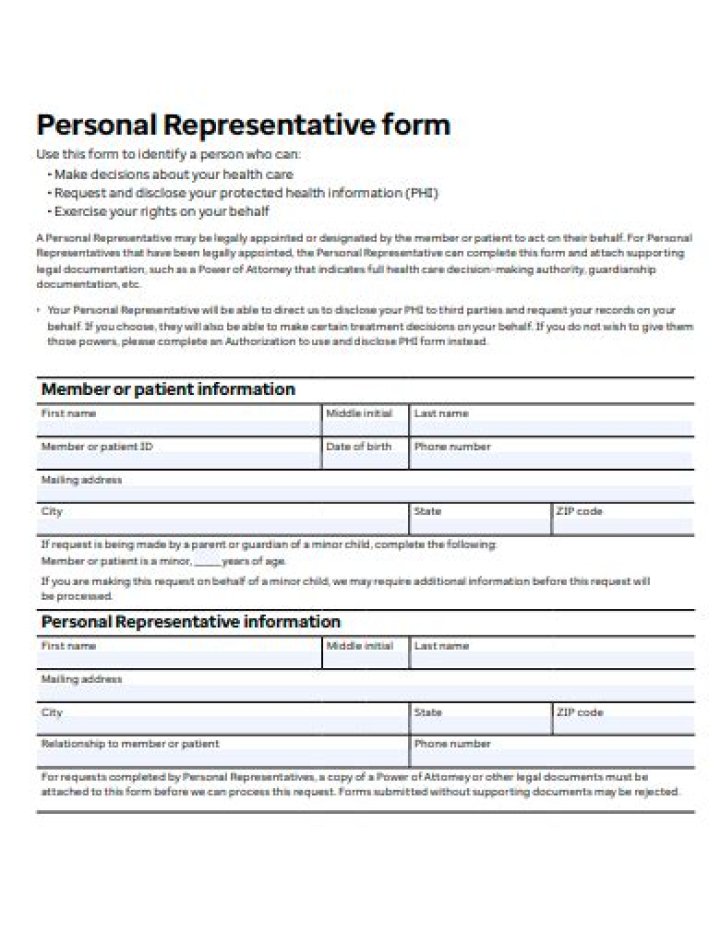 What is representative form?