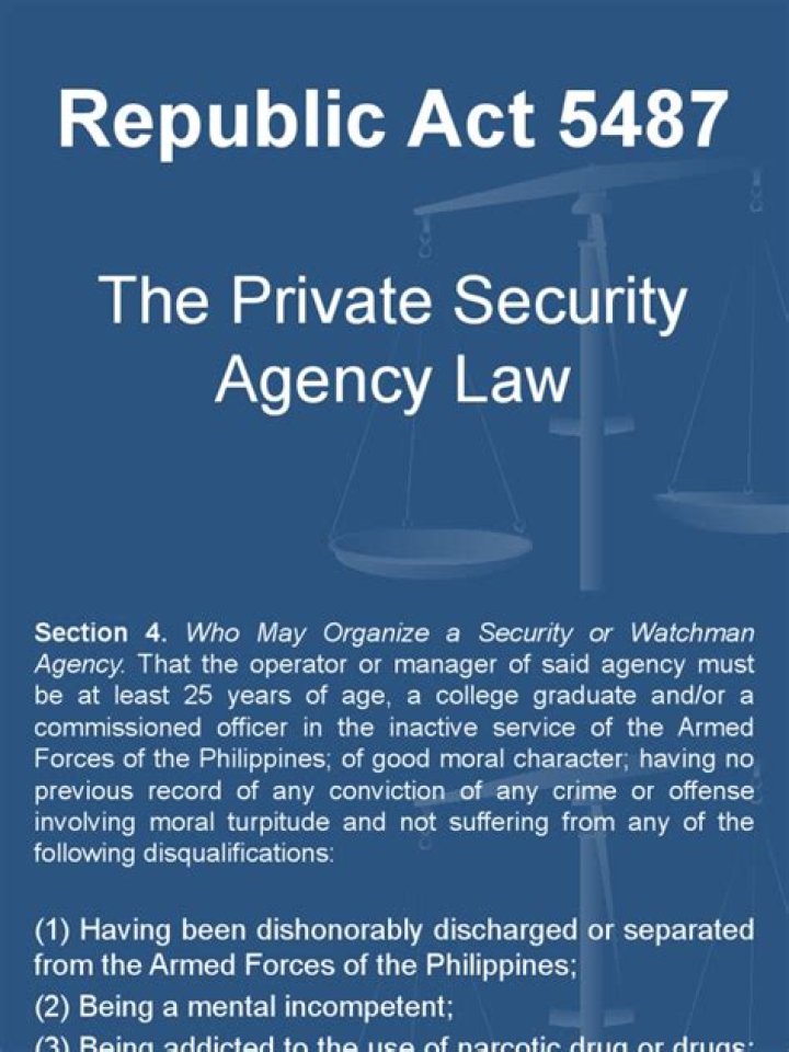 What is Republic Act 5487?